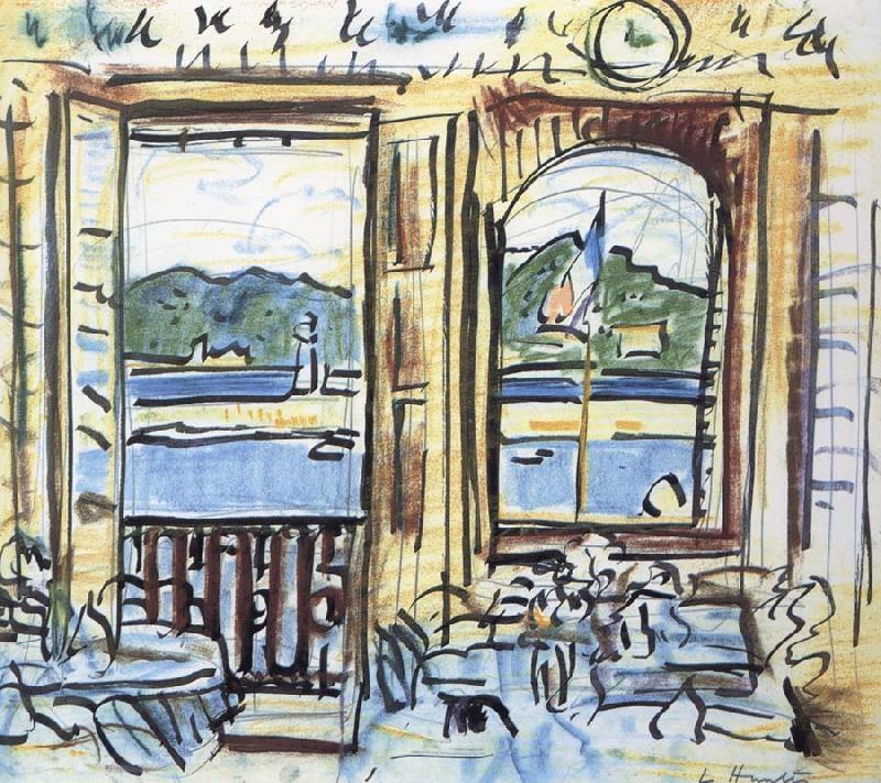 George Leslie Hunter The Cafe,Cassis oil painting image